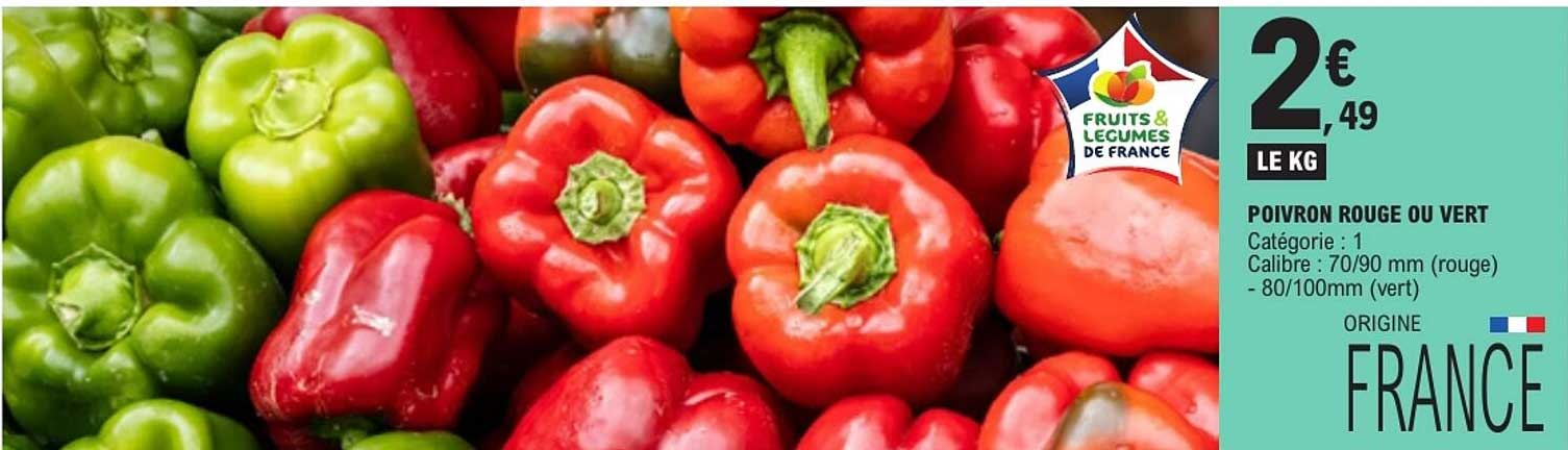 POIVRON ROUGE OU VERT
