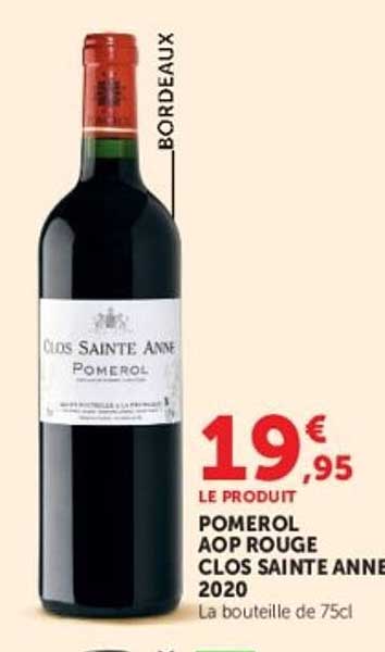 POMEROL AOP ROUGE CLOS SAINTE ANNE 2020