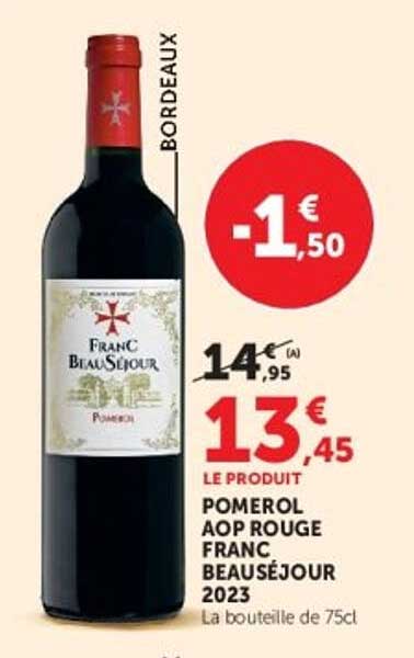 POMEROL AOP ROUGE FRANC BEAUSÉJOUR 2023