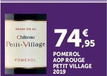 POMEROL AOP ROUGE PETIT VILLAGE 2019