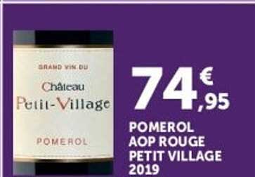 POMEROL AOP ROUGE PETIT VILLAGE 2019