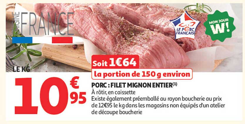 PORC : FILET MIGNON ENTIER