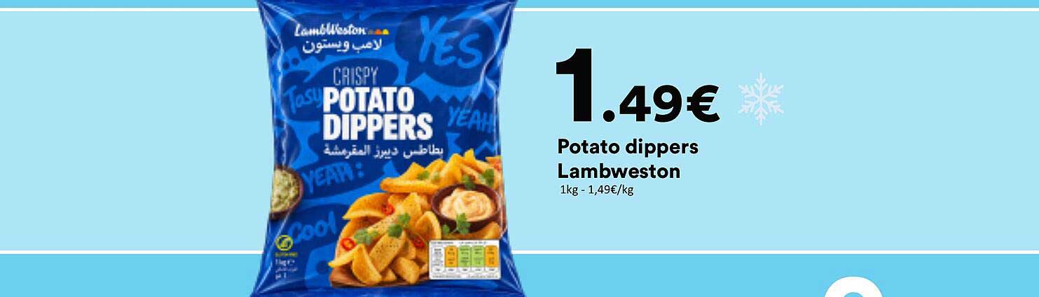 Potato dippers Lambweston
