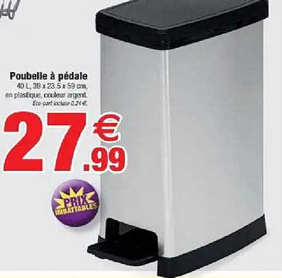 Poubelle à pédale