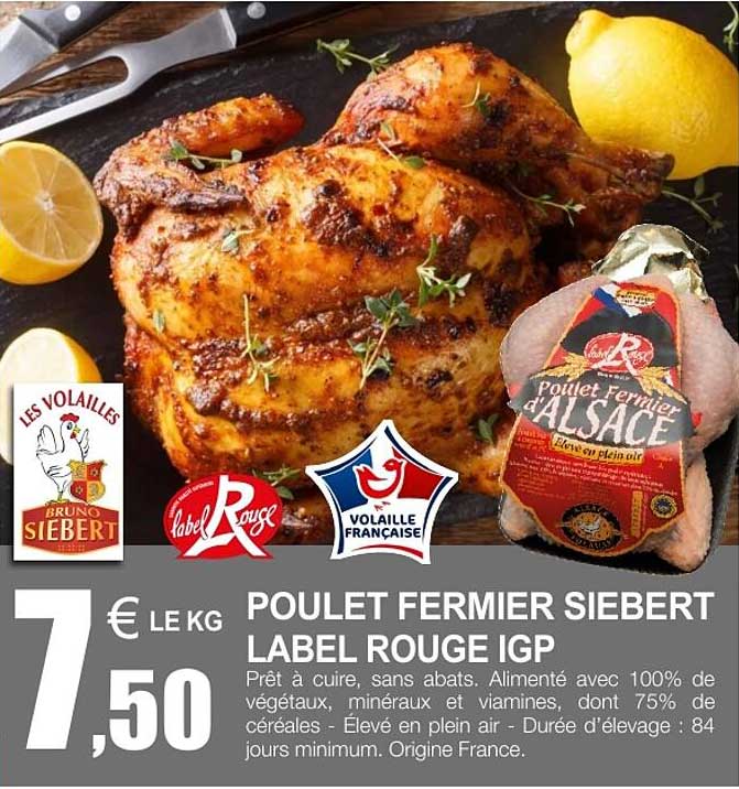POULET FERMIER SIEBERT LABEL ROUGE IGP
