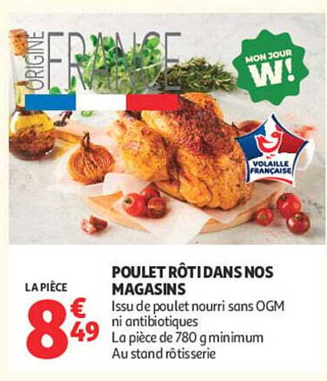 POULET RÔTI DANS NOS MAGASINS