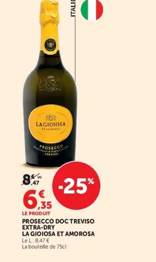 PROSECCO DOC TREVISO EXTRA-DRY LA GIOIOSA ET AMOROSA