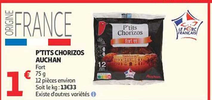 P'TITS CHORIZOS AUCHAN