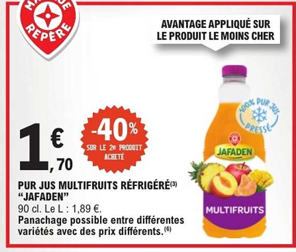 PUR JUS MULTIFRUITS RÉFRIGÉRÉ “JAFADEN”