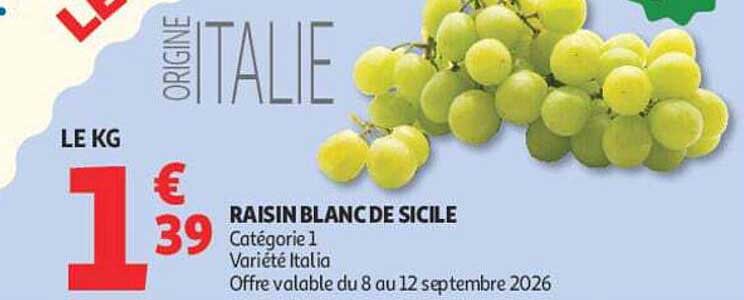 RAISIN BLANC DE SICILE