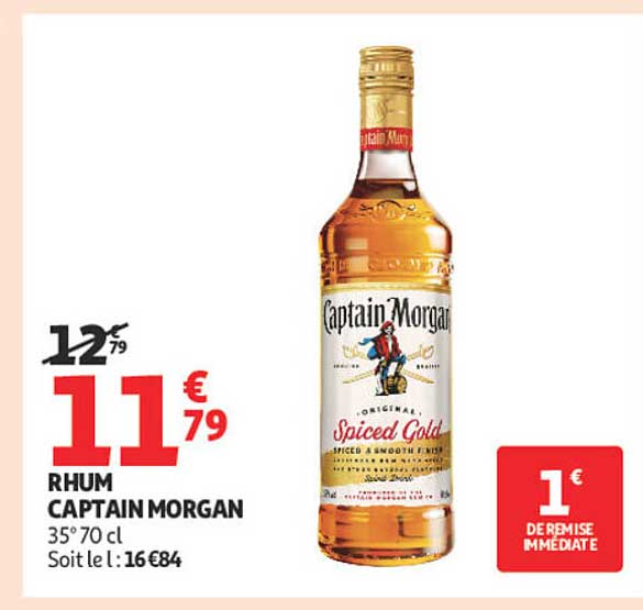 RHUM CAPTAIN MORGAN 35° 70 cl