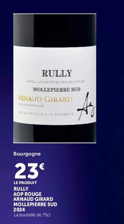 RULLY AOP ROUGE ARNAUD GIRARD MOLLEPIERRE SUD 2024