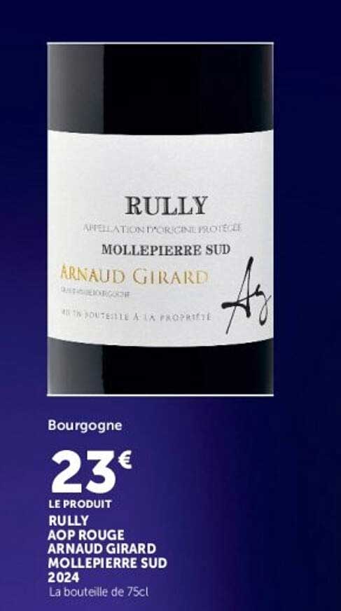 RULLY AOP ROUGE ARNAUD GIRARD MOLLEPIERRE SUD 2024