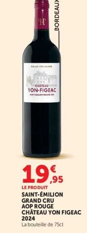 SAINT-ÉMILION GRAND CRU AOP ROUGE CHÂTEAU YON FIGEAC 2024