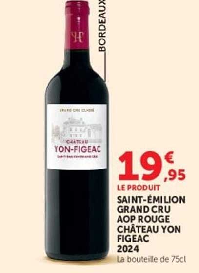 SAINT-ÉMILION GRAND CRU AOP ROUGE CHÂTEAU YON FIGEAC 2024