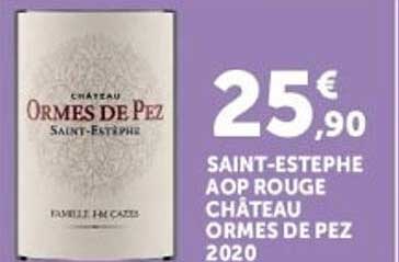 SAINT-ESTEPHE AOP ROUGE CHÂTEAU ORMES DE PEZ 2020