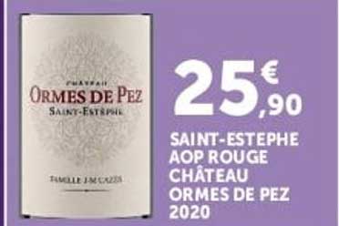 SAINT-ESTEPHE AOP ROUGE CHÂTEAU ORMES DE PEZ 2020