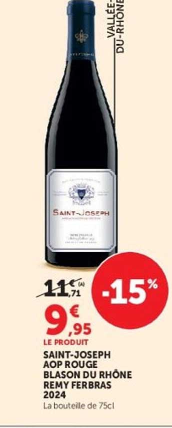 SAINT-JOSEPH AOP ROUGE BLASON DU RHÔNE REMY FERBRAS 2024