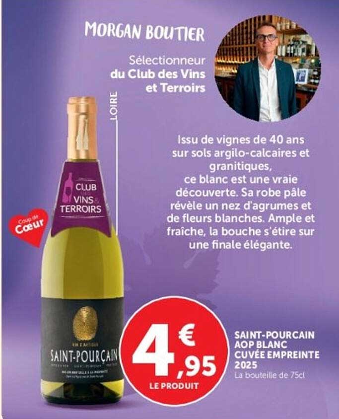 SAINT-POURCAIN AOP BLANC CUVEE EMPREINTE 2025