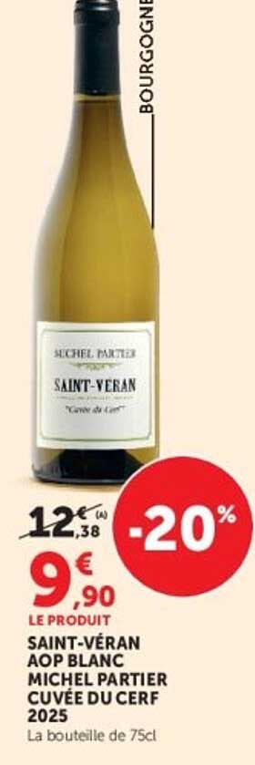 SAINT-VÉRAN AOP BLANC MICHEL PARTIER CUVÉE DU CERF 2025