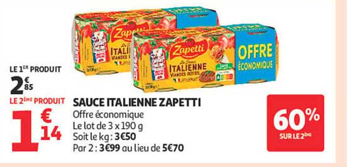 SAUCE ITALIENNE ZAPETTI