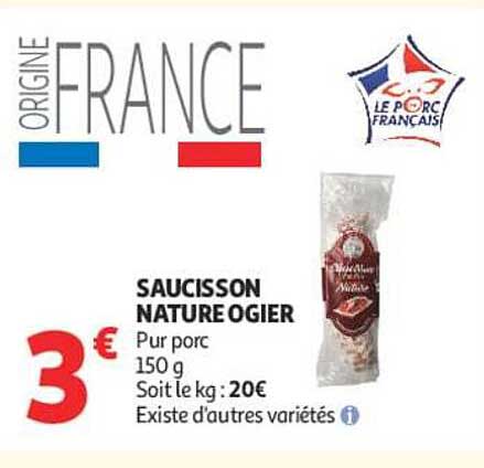 SAUCISSON NATURE O GIER