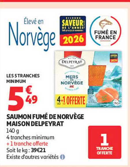 Saumon fumé de Norvège Maison Delpeyrat