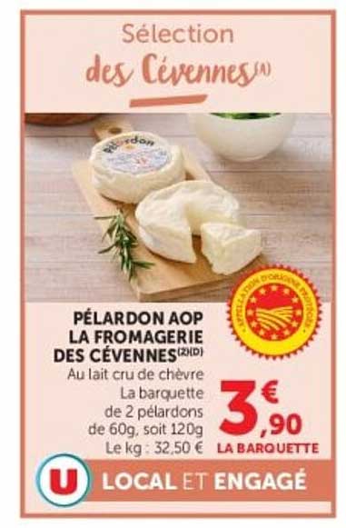 Sélection des Cévennes - Pélardon AOP LA FROMAGERIE DES CEVENNES (2x60g)