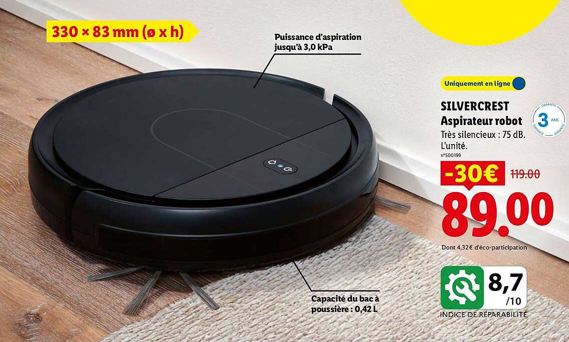 SILVERCREST Aspirateur robot
