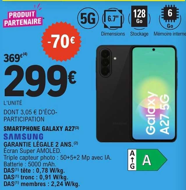SMARTPHONE GALAXY A27 SAMSUNG