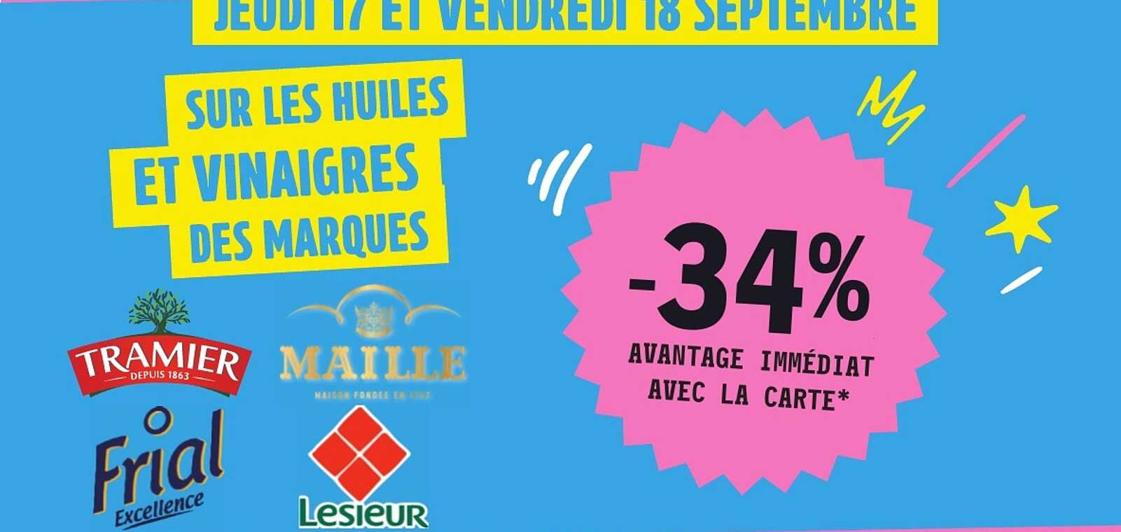 SUR LES HUILES ET VINAIGRES DES MARQUES
