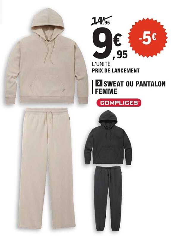 SWEAT OU PANTALON FEMME
