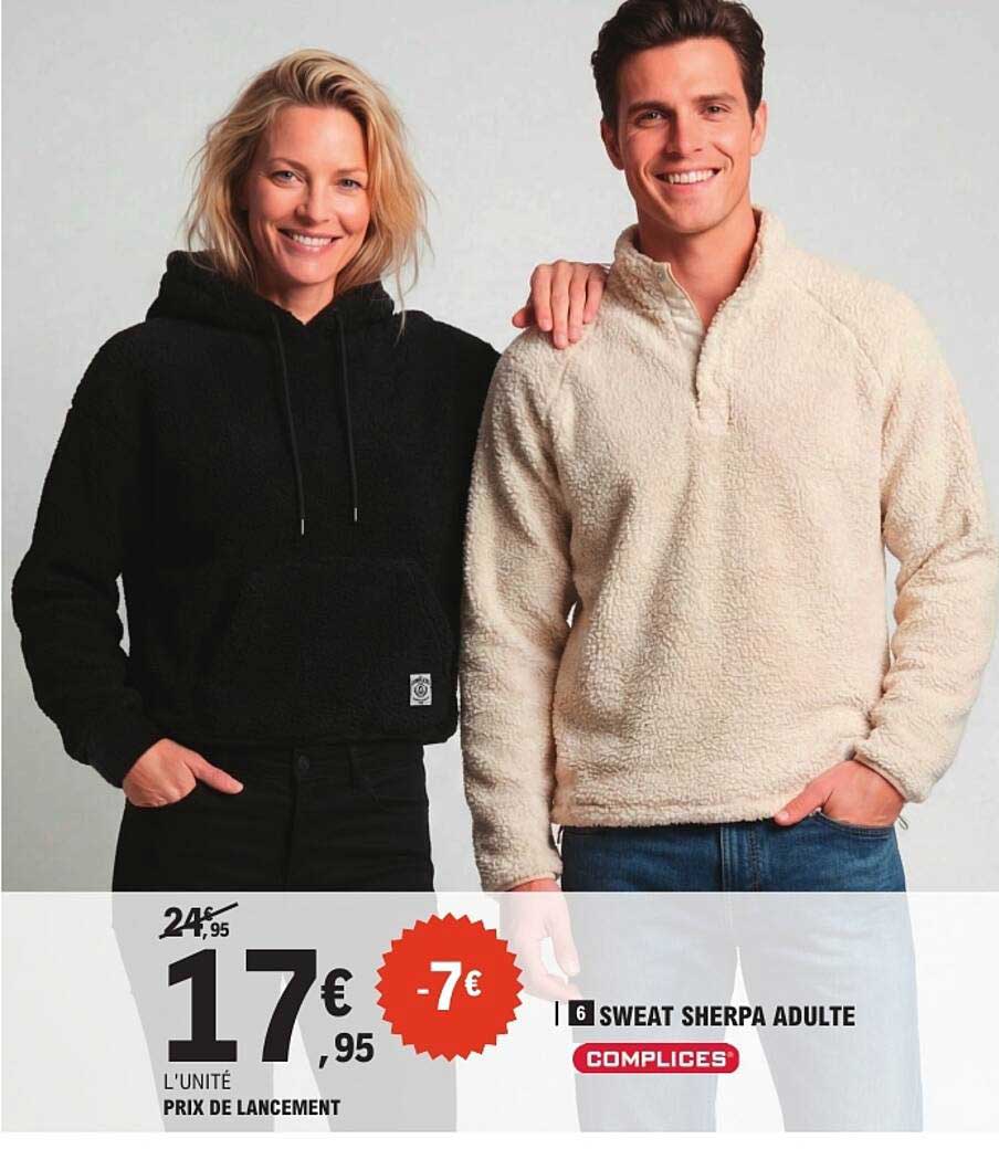 SWEAT SHERPA ADULTE