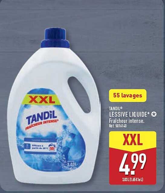TANDIL LESSIVE LIQUIDE* - Fraîcheur intense.