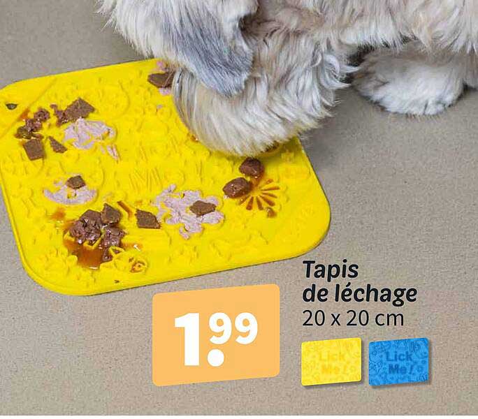 Tapis de léchage 20 x 20 cm