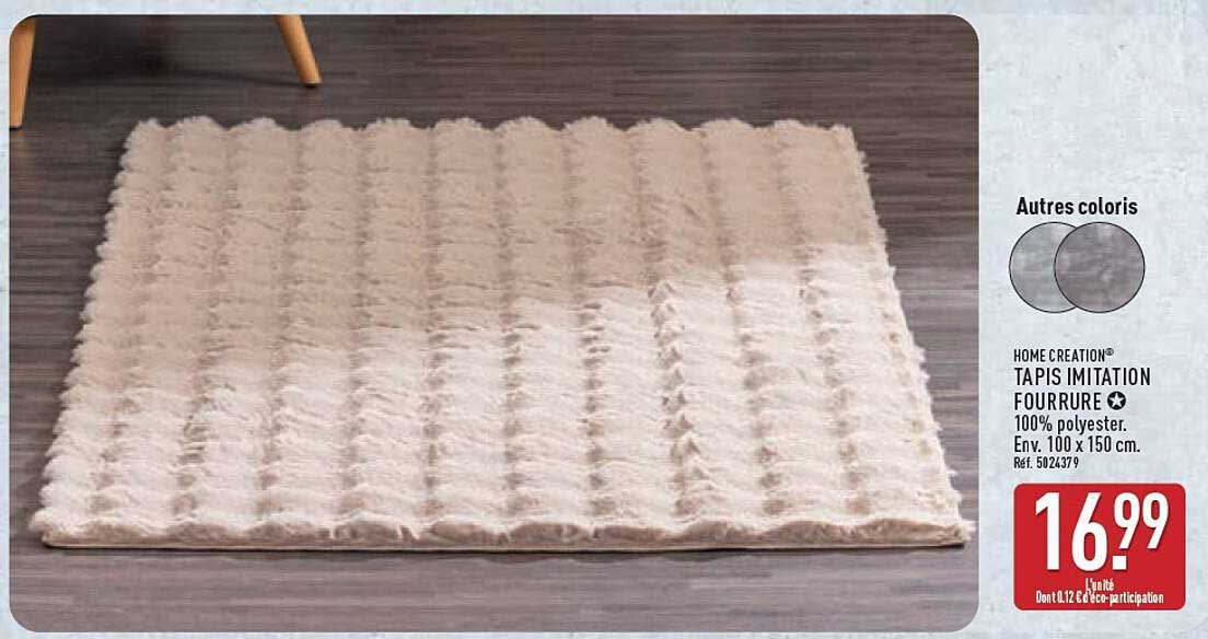 TAPIS IMITATION FOURRURE