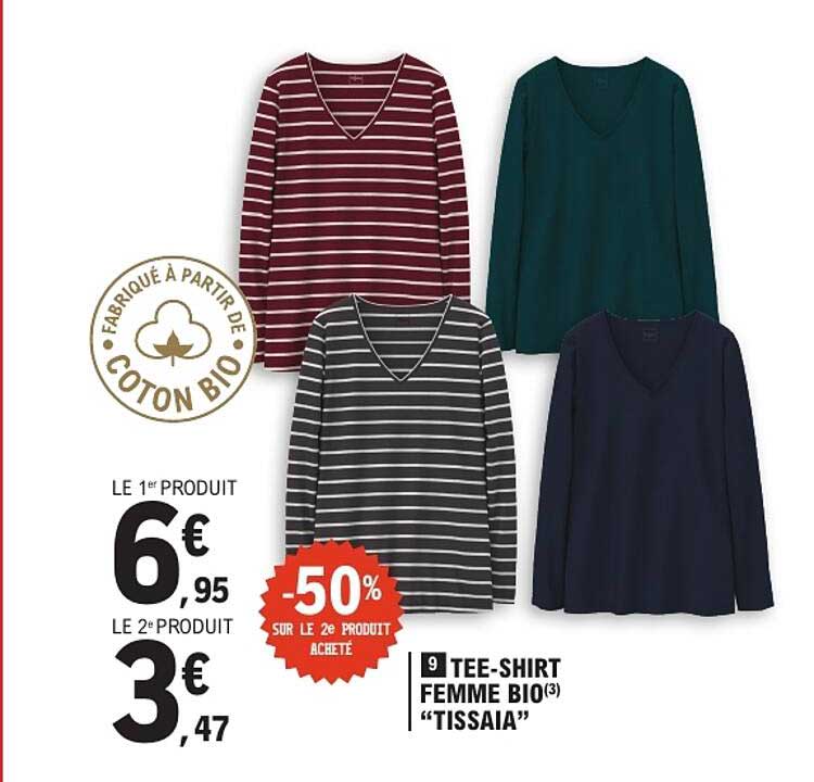 TEE-SHIRT FEMME BIO(3) “TISSAIA”