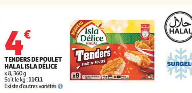 TENDERS DE POULET HALAL ISLA DÉLICE