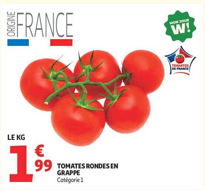 TOMATES RONDES EN GRAPPE