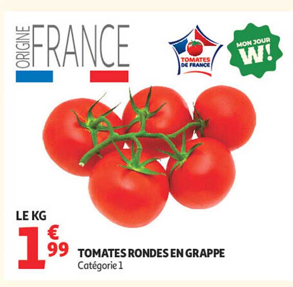 TOMATES RONDES EN GRAPPE