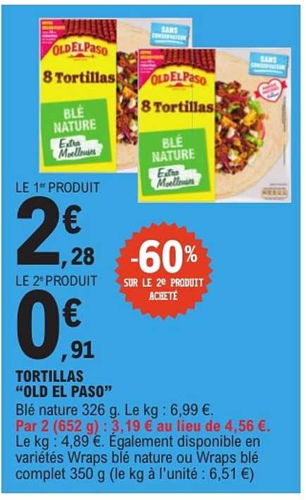 TORTILLAS “OLD EL PASO”