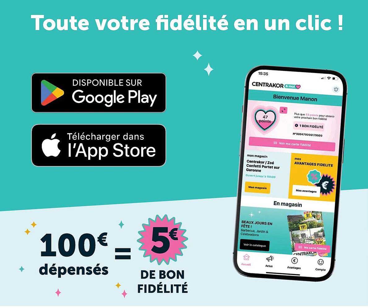 Toute votre fidélité en un clic !