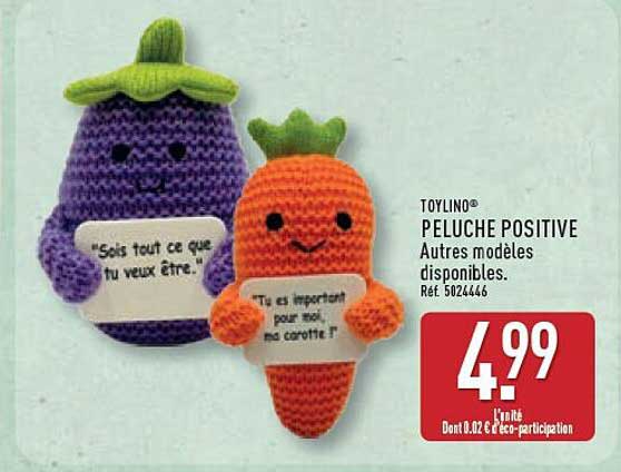 TOYLINO® PELUCHE POSITIVE Autres modèles disponibles. Réf. 5022446