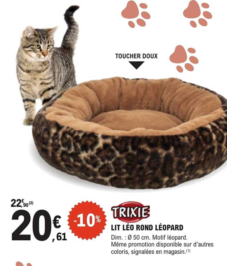 TRIXIE LIT LÉO ROND LÉOPARD