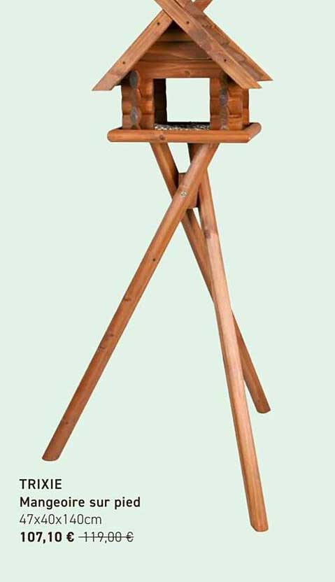 TRIXIE Mangeoire sur pied 47x40x140cm