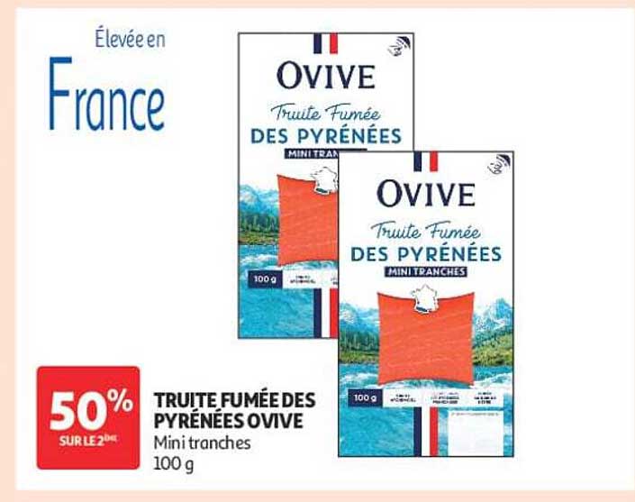 TRUITE FUMÉE DES PYRÉNÉES OVIVE Mini tranches 100 g