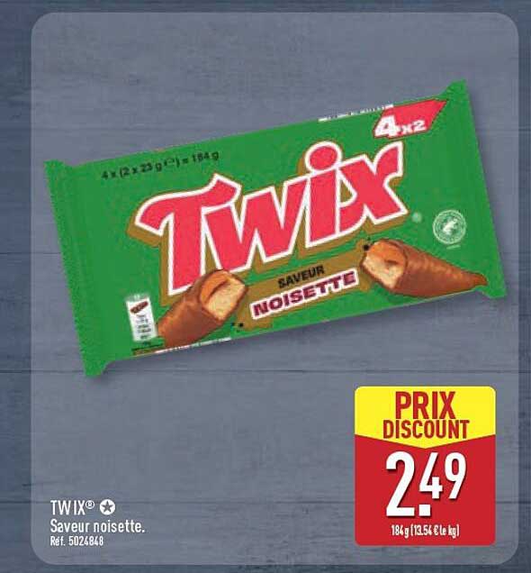 Twix Saveur noisette.