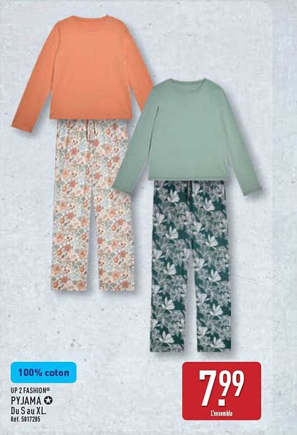 UP 2 FASHION PYJAMA Du S au XL.