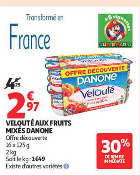 VELOUTÉ AUX FRUITS MIXÉS DANONE