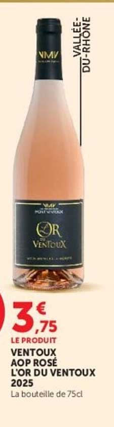 VENTOUX AOP ROSÉ L’OR DU VENTOUX 2025